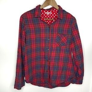 Victoria’s Secret flannel plaid button down